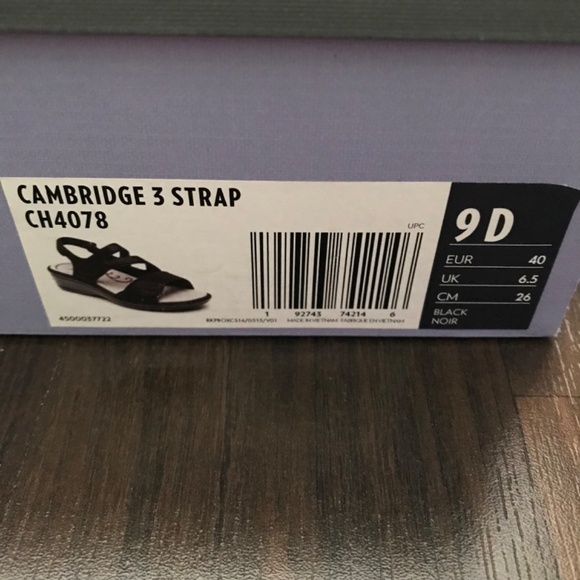 Aravon Sandals Leather Upper Women's Size 9 Black Open Toe 2-Inch Heel - Picture 5 of 9